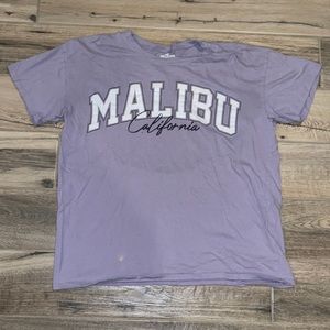 Purple Malibu California tshirt. Size large. Fits oversized.